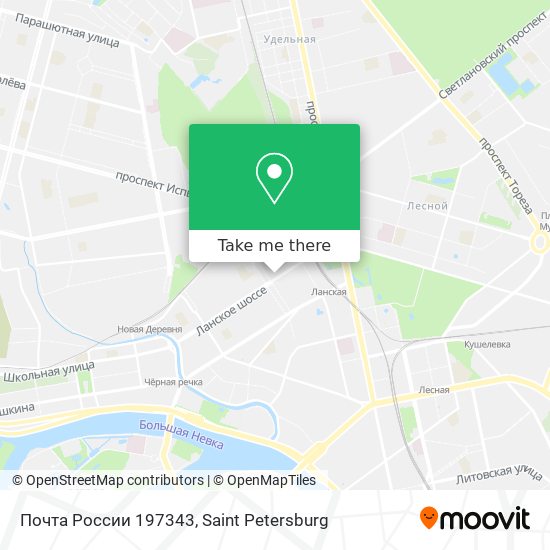 Почта России 197343 map