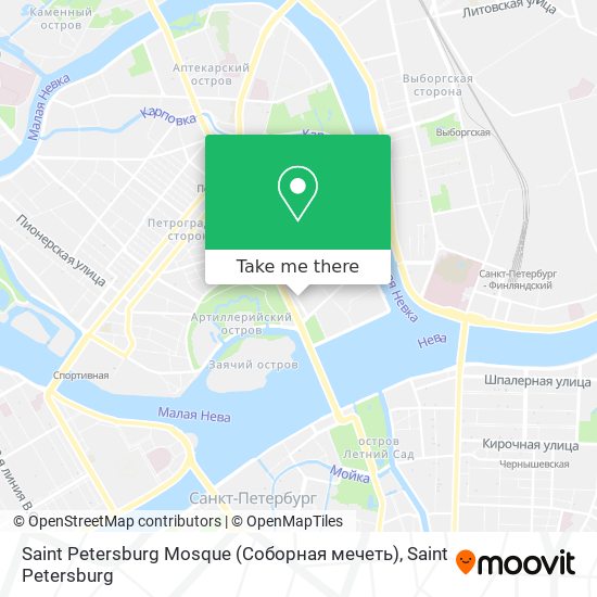 Saint Petersburg Mosque (Соборная мечеть) map