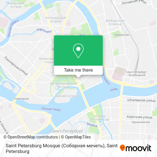 Saint Petersburg Mosque (Соборная мечеть) map