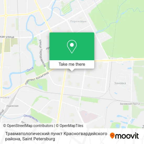 Травматологический пункт Красногвардейского района map