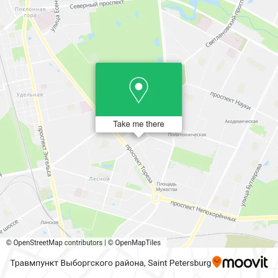 Травмпункт Выборгского района map