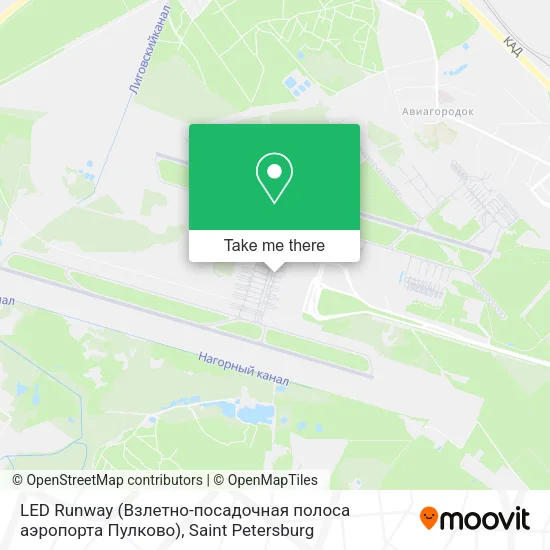 LED Runway (Взлетно-посадочная полоса аэропорта Пулково) map