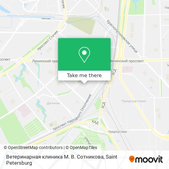 Ветеринарная клиника М. В. Сотникова map
