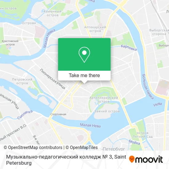Музыкально-педагогический колледж № 3 map