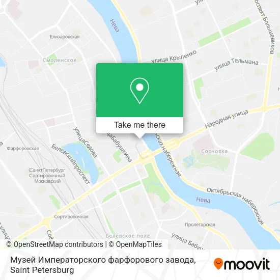 Музей Императорского фарфорового завода map