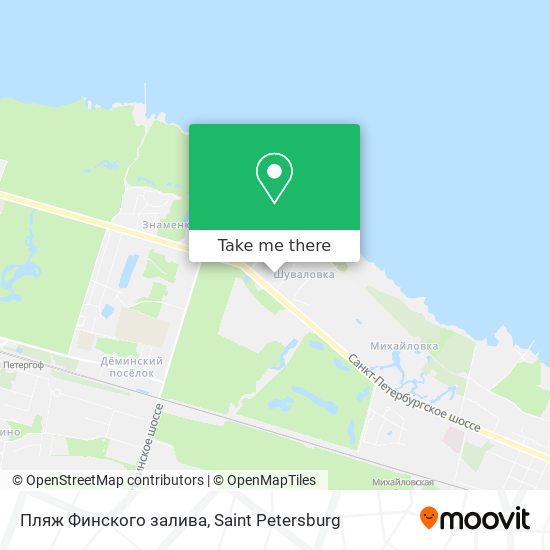 Пляж Финского залива map