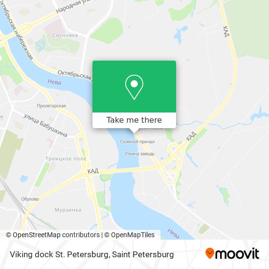 Viking dock St. Petersburg map