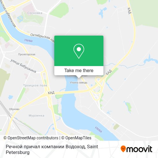 Речной причал компании Водоход map