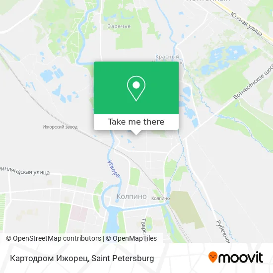 Картодром Ижорец map