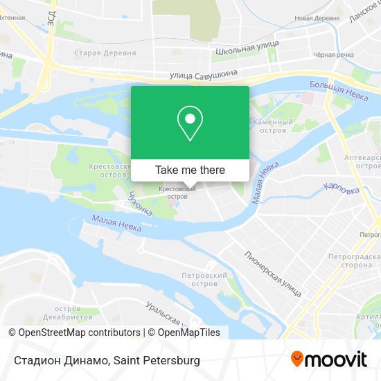 Стадион Динамо map