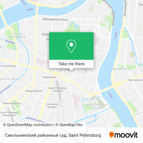 Смольнинский районный суд map