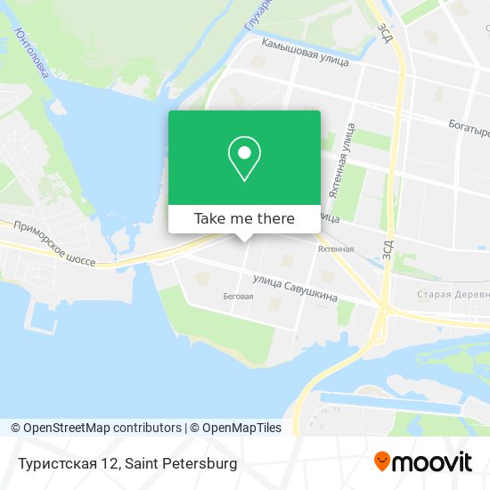 Туристская 12 map