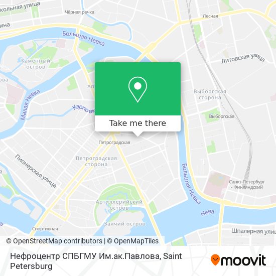 Нефроцентр СПБГМУ Им.ак.Павлова map