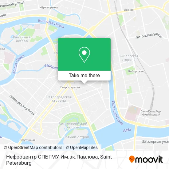 Нефроцентр СПБГМУ Им.ак.Павлова map