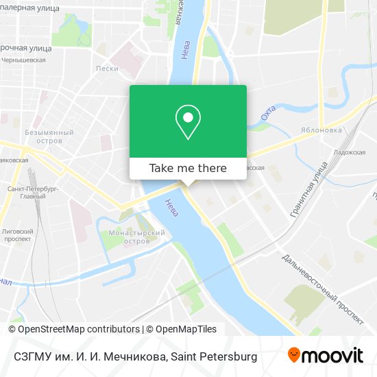 СЗГМУ им. И. И. Мечникова map