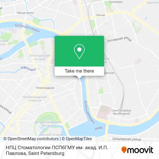 НПЦ Стоматологии ПСПбГМУ им. акад. И.П. Павлова map