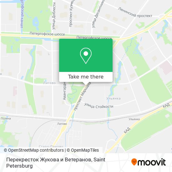 Перекресток Жукова и Ветеранов map