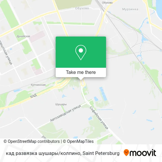 кад развязка  шушары/колпино map
