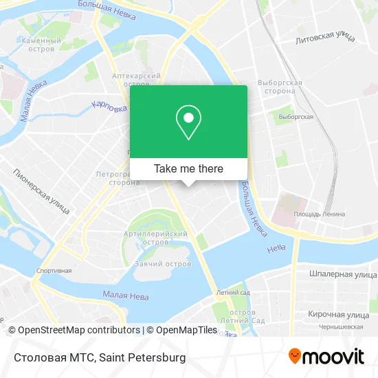 Столовая МТС map
