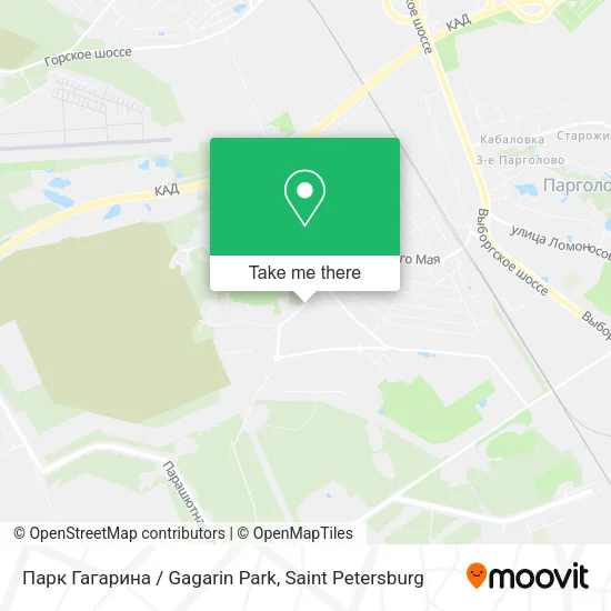 Парк Гагарина / Gagarin Park map