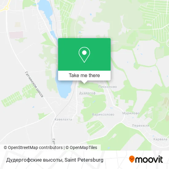 Дудергофские высоты map