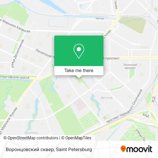 Воронцовский сквер map