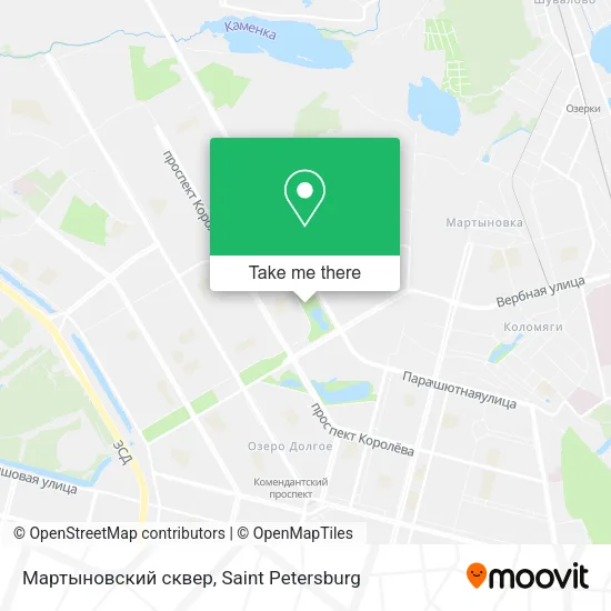 Мартыновский сквер map