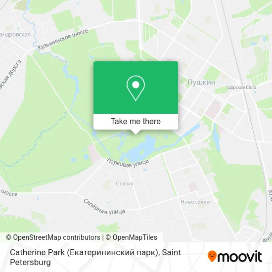 Catherine Park (Екатерининский парк) map