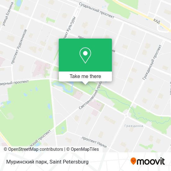 Муринский парк map