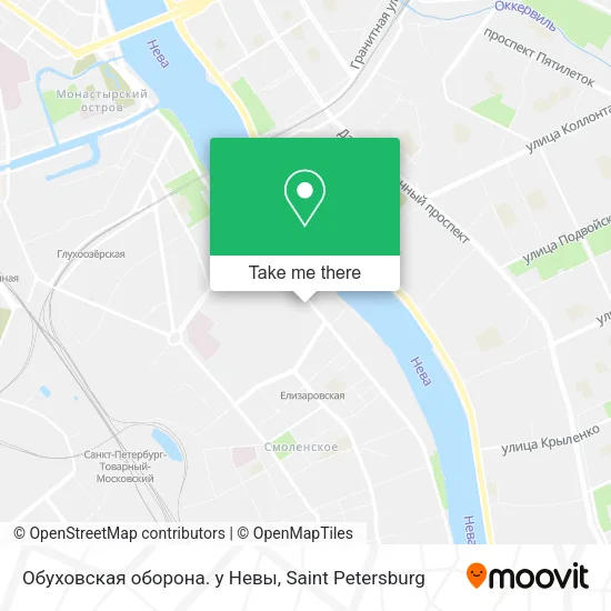 Обуховская оборона. у Невы map