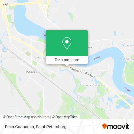 Река Славянка map