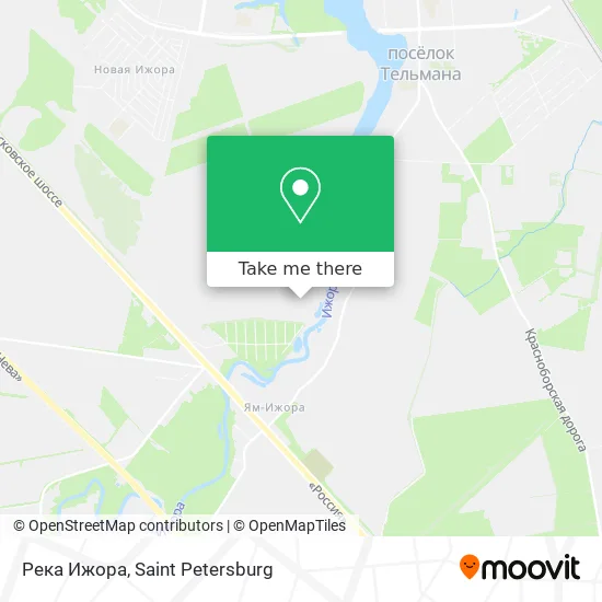 Река Ижора map