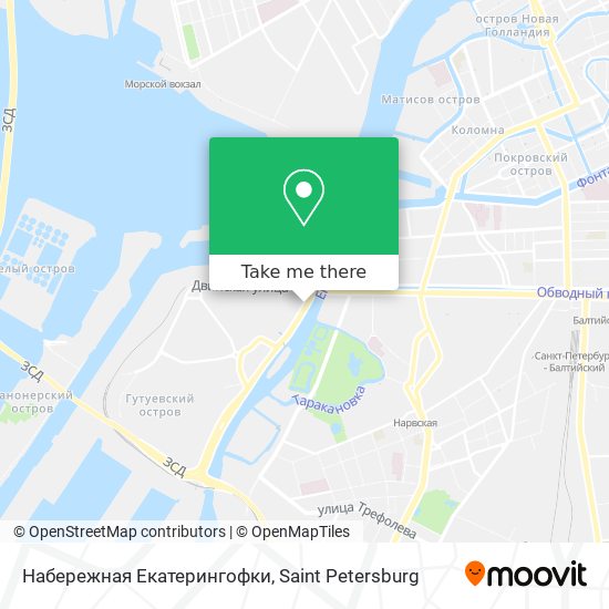 Набережная Екатерингофки map