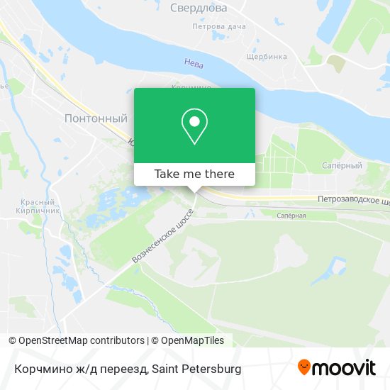 Корчмино ж/д переезд map