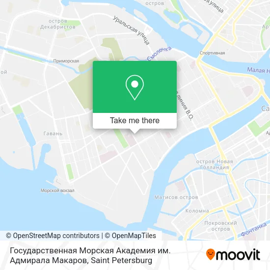 Государственная Морская Академия им. Адмирала Макаров map