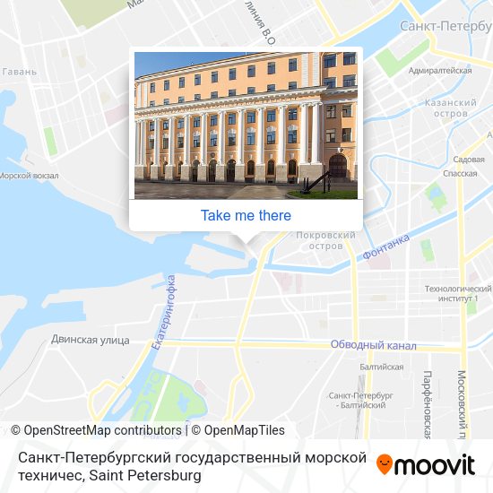Санкт-Петербургский государственный морской техничес map