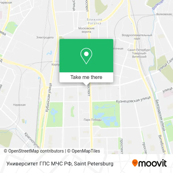 Университет ГПС МЧС РФ map