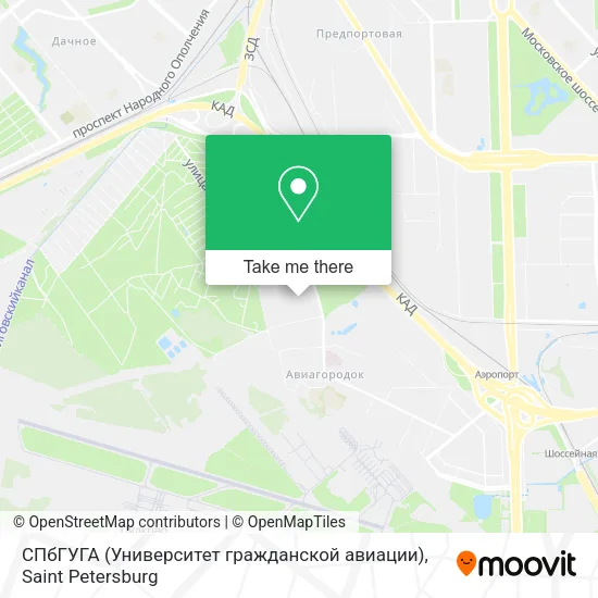 СПбГУГА (Университет гражданской авиации) map