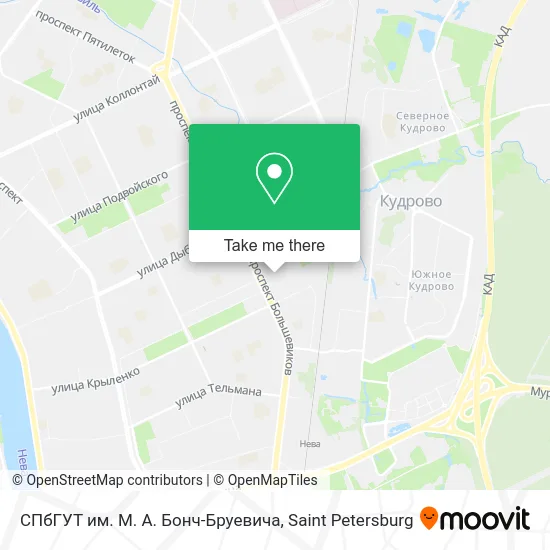 СПбГУТ им. М. А. Бонч-Бруевича map