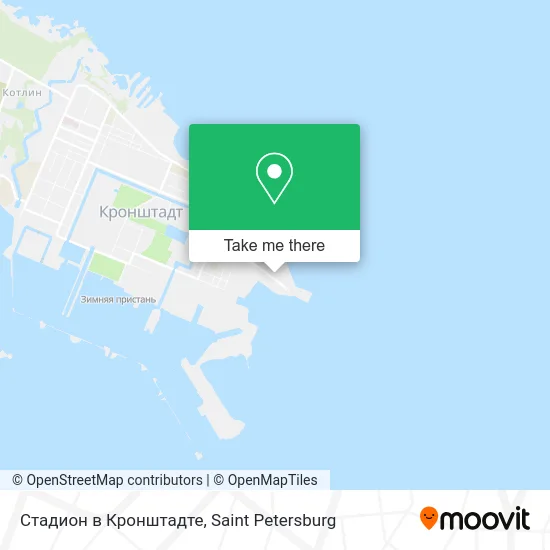 Стадион в Кронштадте map