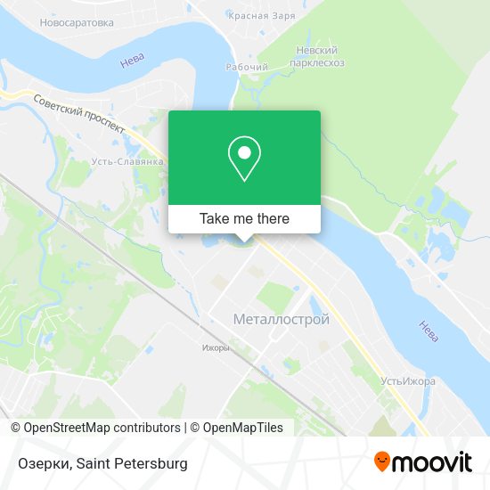 Озерки map