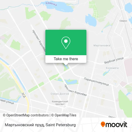 Мартыновский пруд map