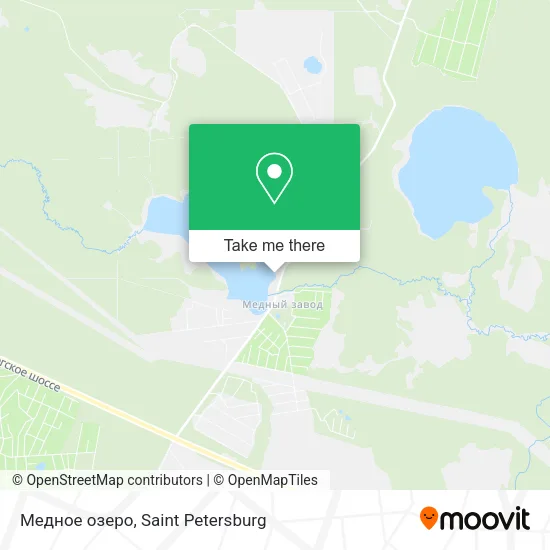 Медное озеро map