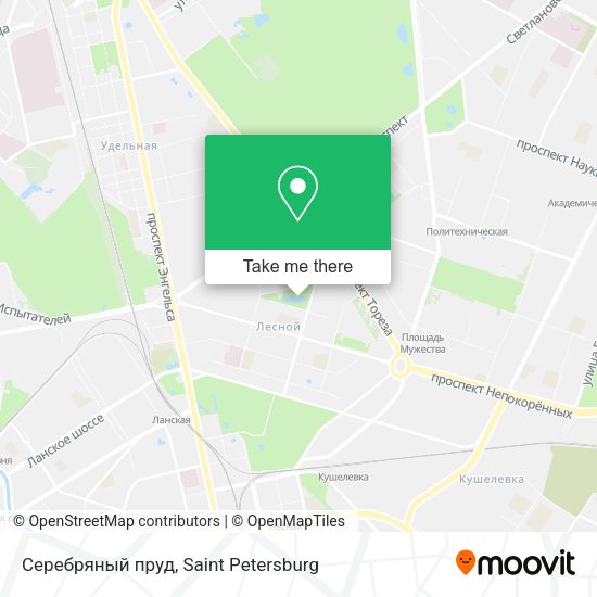 Серебряный пруд map