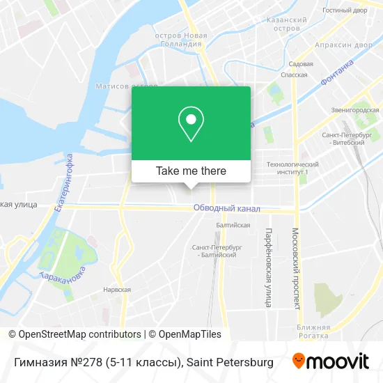 Гимназия №278 (5-11 классы) map