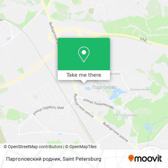 Парголовский родник map