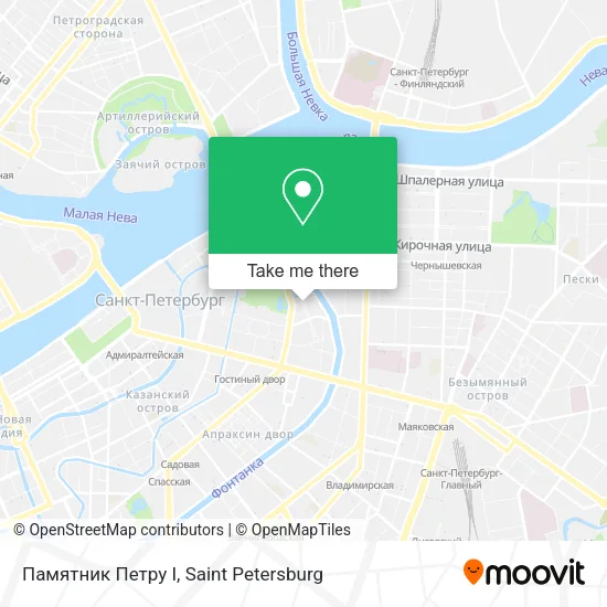 Памятник Петру I map