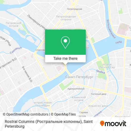 Rostral Columns (Ростральные колонны) map