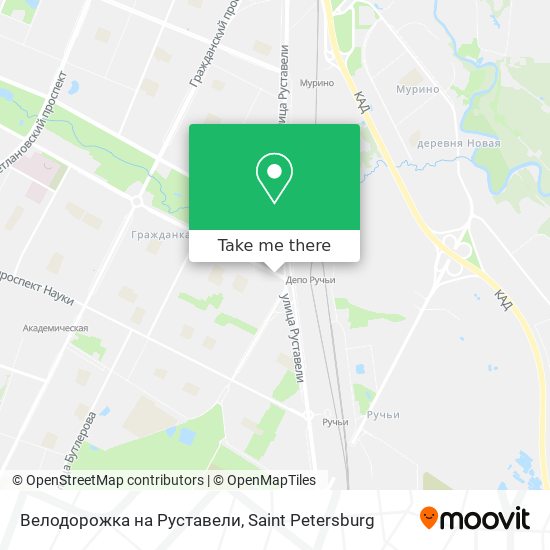 Велодорожка на Руставели map