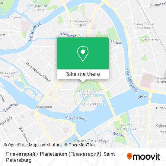 Планетарий / Planetarium map